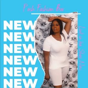 Fiona White Biker Short Set